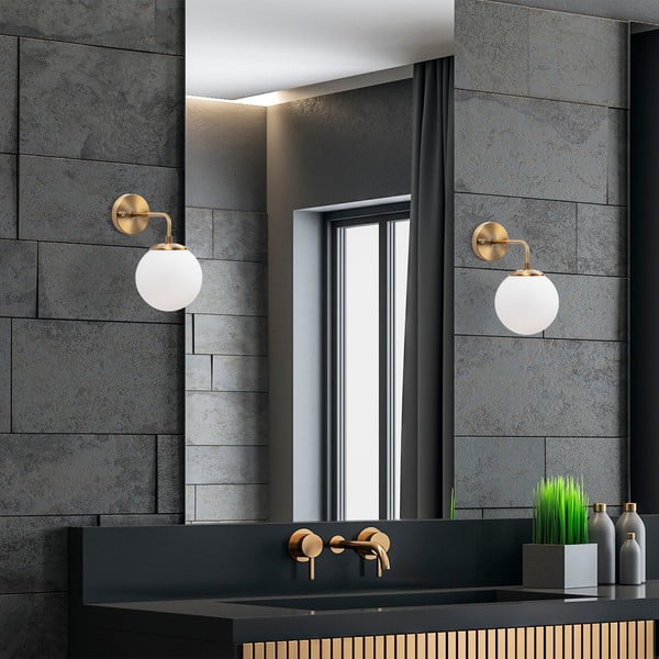 Valge-pronksivärvi seinavalgusti ø 15 cm Viran - Opviq lights-image-3