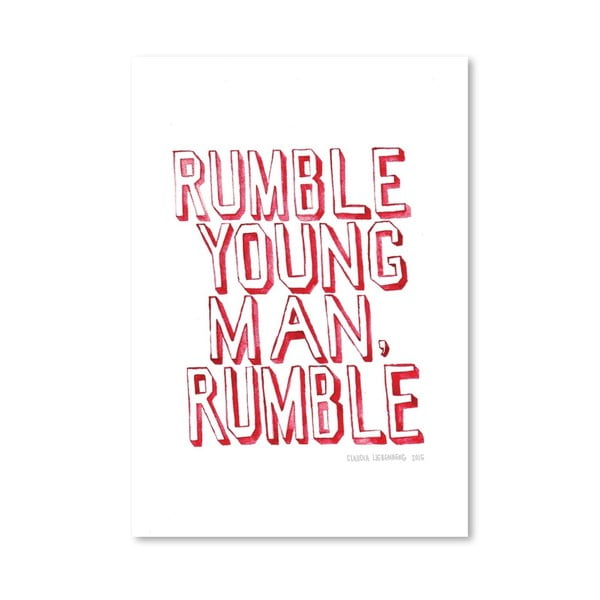 Plakát Rumble, 30x42 cm