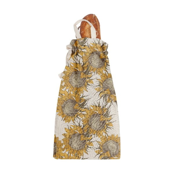 Leivakott linase kotiga Päikeselillekott, kõrgus 42 cm - Really Nice Things
