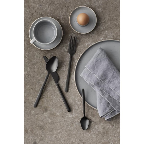 Mustad roostevabast terasest söögiriistad 16 tk Stella - Blomus-image-2