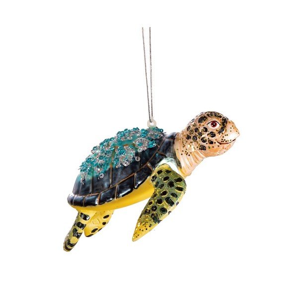 Käsitöö jõulukaunistus 4cm Turtle - Sass & Belle