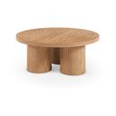 Ümmargune tammepuidust kohvilaud, ø 100 cm Arancha - MOME