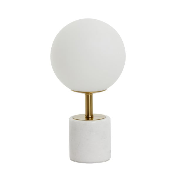 Valge laualamp (kõrgus 35 cm) Medina - Light & Living-image-3