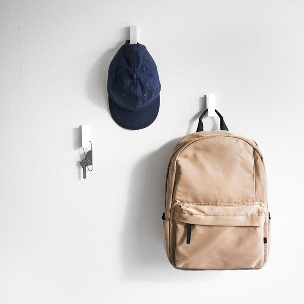 Valged metallkonksud seinale, 3 tk komplektis Tower - YAMAZAKI-image-1