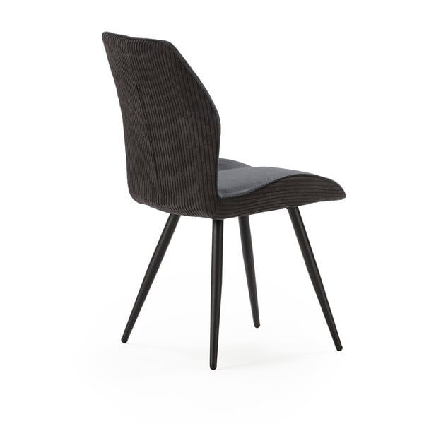 Mustad velvetist söögitoolid 2tk komplektis Adaya - Marckeric-image-4