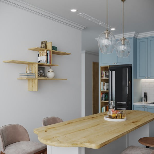 Tammepuust riiul 123 cm Leo - Kalune Design-image-1