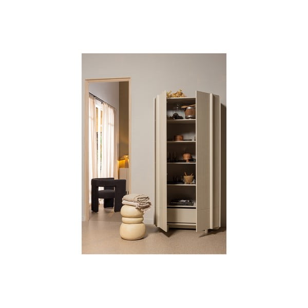 Kreem männipuidust moodulkapp 101x210 cm Basu - WOOOD-image-1