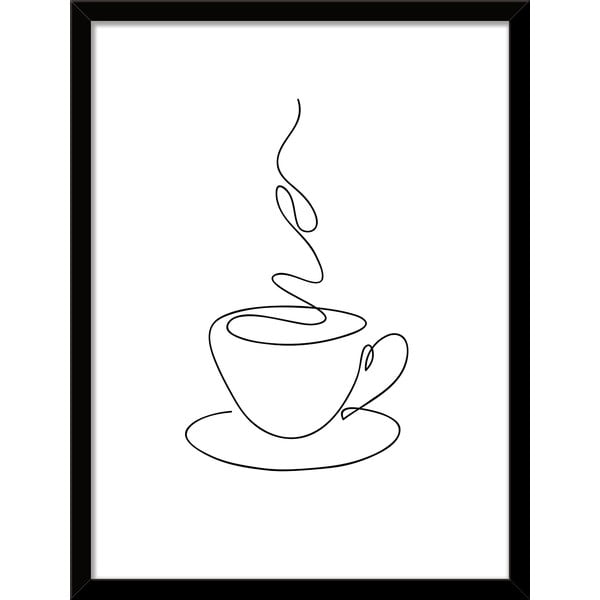 Plakat raamis 30x40 cm Linear Coffee - Styler