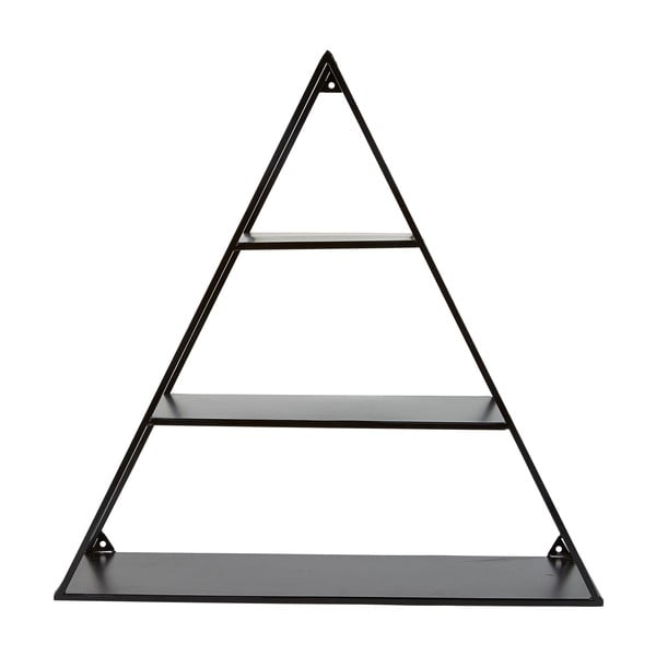 Černá police ve tvaru trojúhelníku Villa Collection
