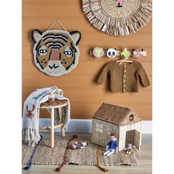 Männipuidust valmistatud laste seinakinnitus Sade - Bloomingville Mini-image-1