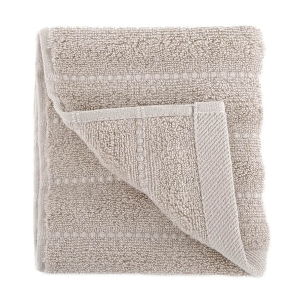 Béžový ručník z česané bavlny Pierre, 30 x 50 cm