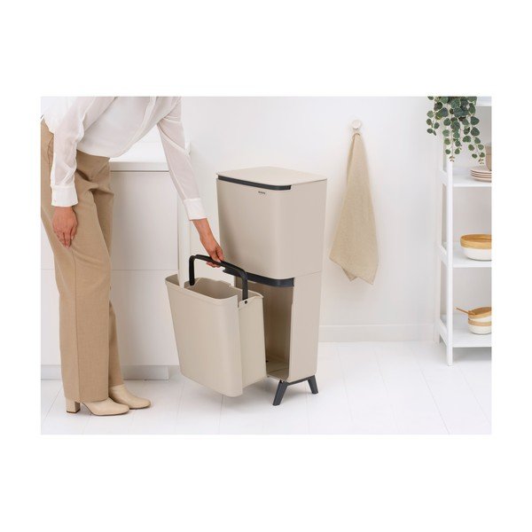 Helehall plastprügikast 20+25 l sorteeritud jäätmete jaoks SortUp Recycle Hi - Brabantia-image-2