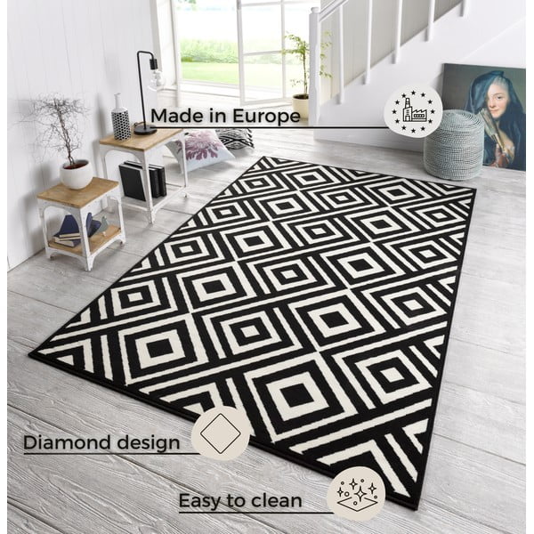 Must-valge vaip , 140 x 200 cm Art - Zala Living-image-3