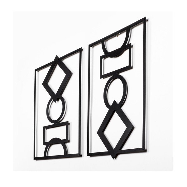 Metallist seinakaunistused 2tk komplektis 42x57 cm - Wallity-image-3