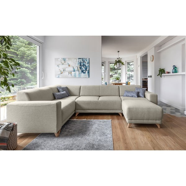 Beež panipaigaga nurgadiivanvoodi (vasak nurk/"U" kujuline) Classy Sophie – Miuform-image-1