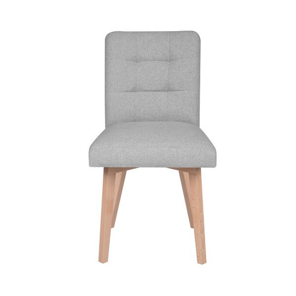 Světle šedá jídelní židle Mazzini Sofas Tulip
