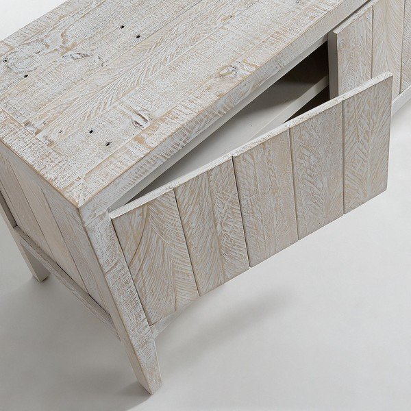 Bílý TV stolek Kave Home Woody-image-1