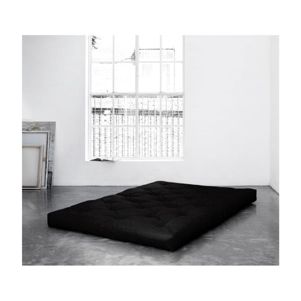 Must keskmise kõvadusega futon madrats 120x200 cm Coco Black - Karup Design-image-3