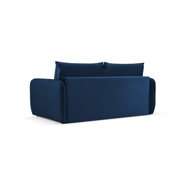 Tumesinine sametist diivanvoodi 194 cm Vienna - Cosmopolitan Design-image-3