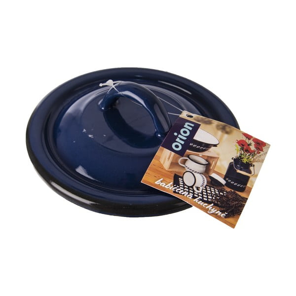 Sinine emailitud kaas , ⌀ 14 cm - Orion-image-3