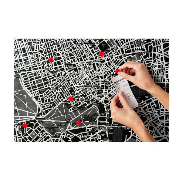 Must seinakaart Euroopast Pin World, 100 x 80 cm Pin Europe - Palomar-image-3