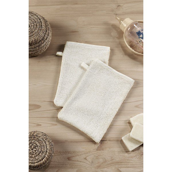 Kreemjas beebirätik kapuutsiga 3 tk Mila - Mila Home-image-4