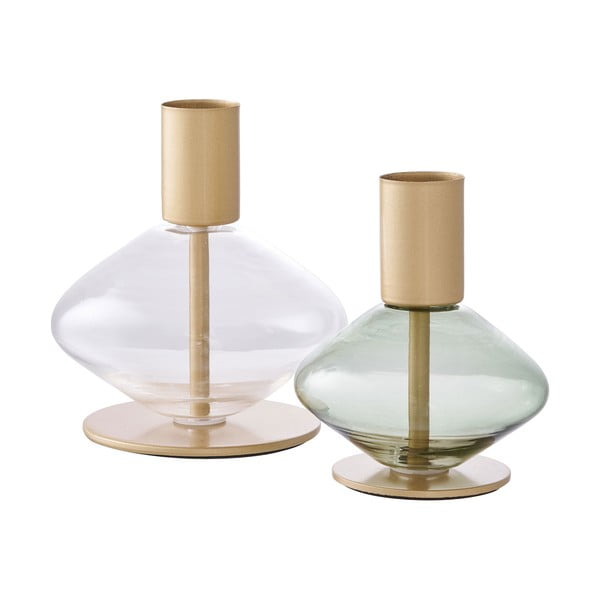 Klaasist küünlajalad 2 tk komplektis - House Nordic-image-4