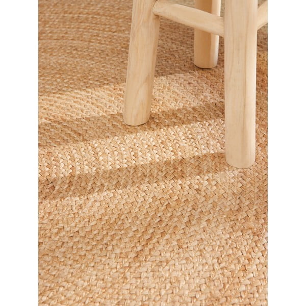 Käsitsi kootud kahepoolne džuudist ümmargune vaip ø 200 cm Jutta Gold - Hanse Home-image-4