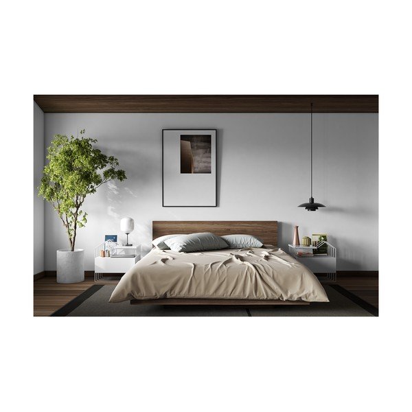 Pruun voodi , 160 x 200 cm Float - TemaHome-image-4