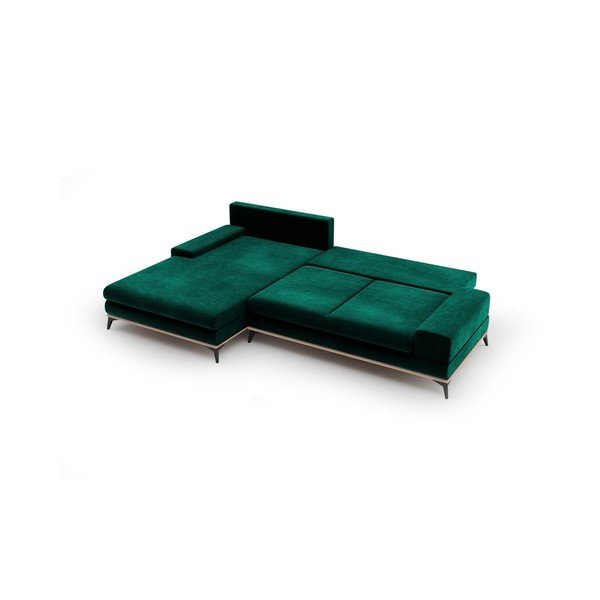 Heleroheline nurgadiivan sametiga, vasakpoolne nurk, vasakpoolne nurk. Astre - Windsor & Co Sofas-image-4