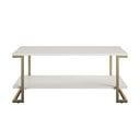 Valge ja kuldne kohvilaud , 106 x 45 cm Camila - CosmoLiving by Cosmopolitan