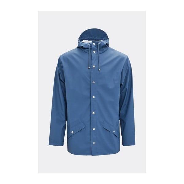 Modrá unisex bunda s vysokou voděodolností Rains Jacket, velikost S / M