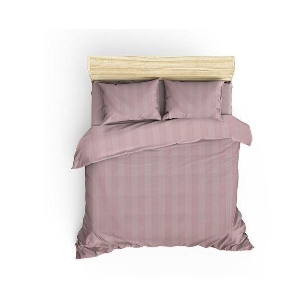 Roosa kahekohaline voodipesu puuvillasest satiinist Hobby , 200 x 220 cm Wafel - Mijolnir