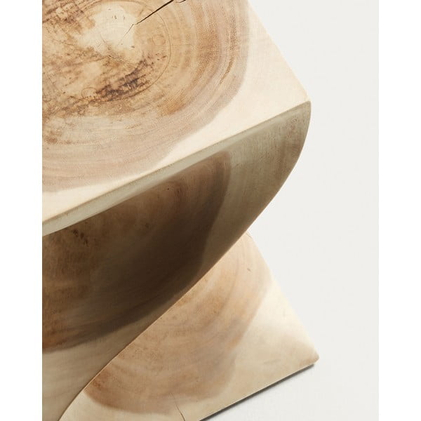 Mungguri täispuidust diivanilaud 30x30 cm Hakon - Kave Home-image-3