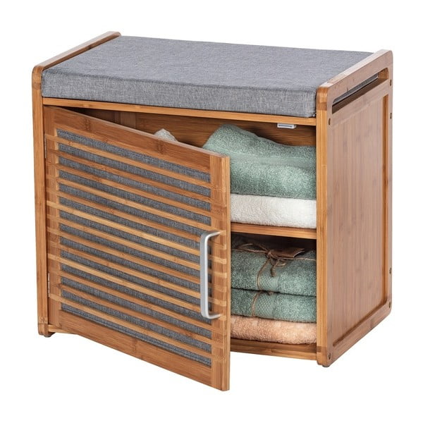 Hall-pruun bambusest kingariiul koos pingiga Bahari – Wenko-image-3