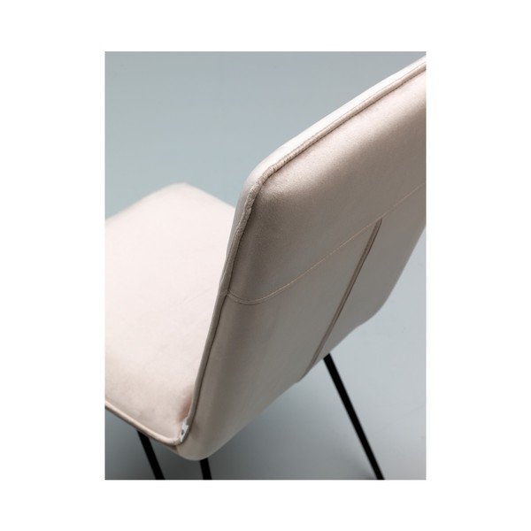 Sada 4 šedých jídelních židlí s černým podnožím Design Twist Elice-image-3