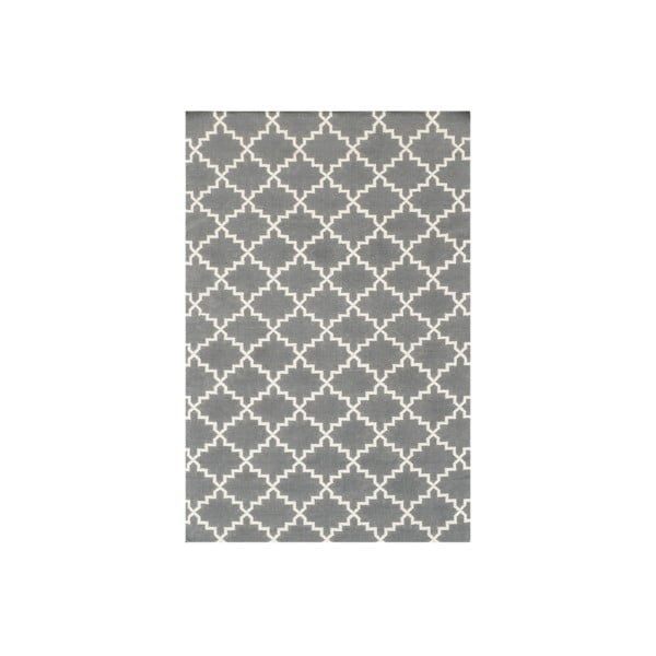 Vlněný koberec Eugenie Grey, 240x155 cm