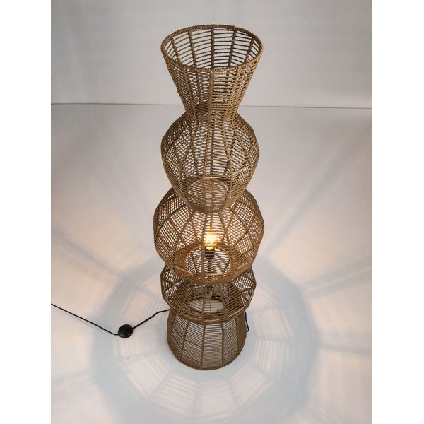 Naturaalses värvitoonis köiest põrandalamp (kõrgus 136 cm) Breena - Nova Luce-image-1