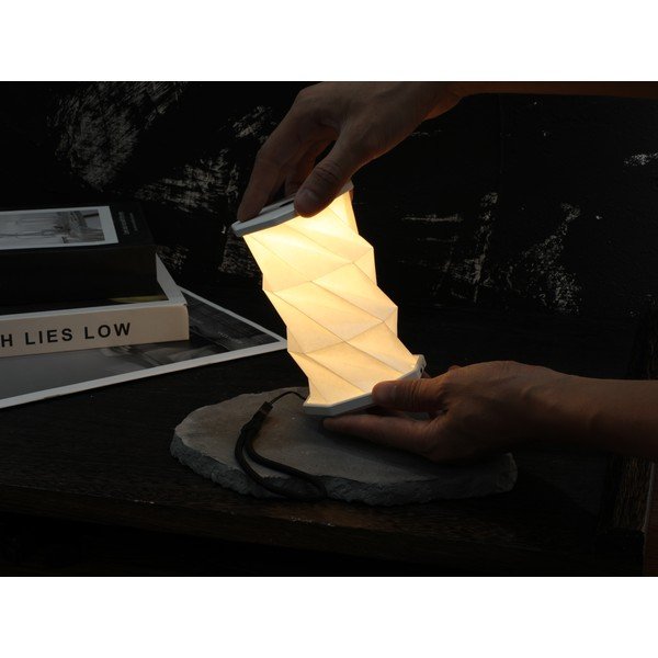 Valge kaasaskantav USB-valguskaunistus ø 8 cm Twist - Gingko-image-4