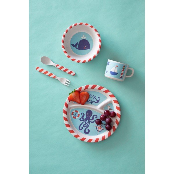 Bambusest laste õhtusöögikomplekt 5 osa Eden - Premier Housewares-image-1