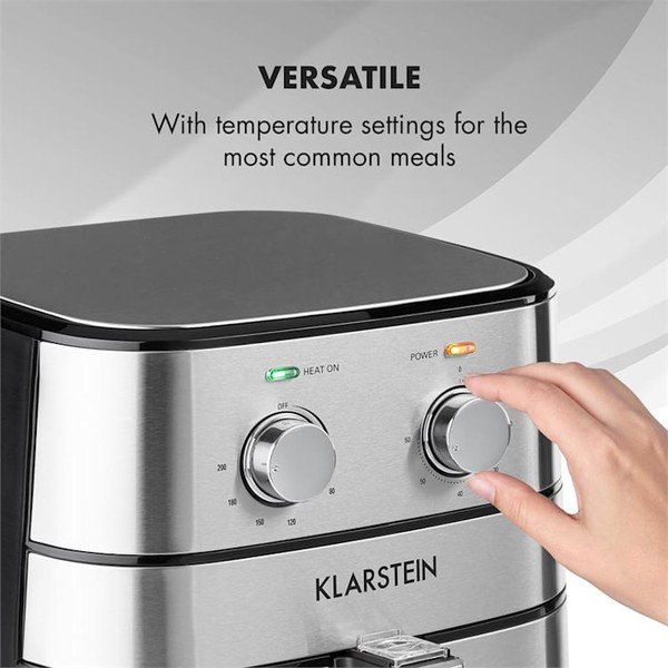 Hõbedane kuumaõhufritüür AeroVital - Klarstein-image-1