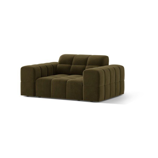 Khaki sametist tugitool Chicago - Cosmopolitan Design-image-1