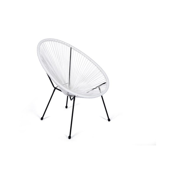 Valge kunstlikust rotangist aiatool Avocado - Bonami Selection-image-1