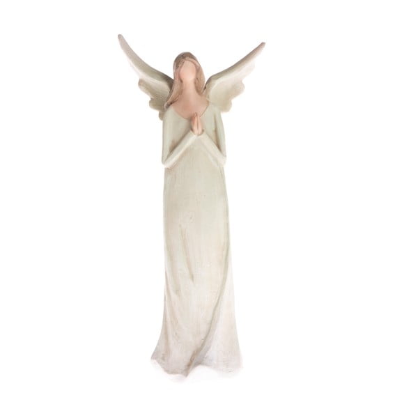 Beež dekoratiivfiguur palvetav ingel, kõrgus 14,5 cm - Dakls