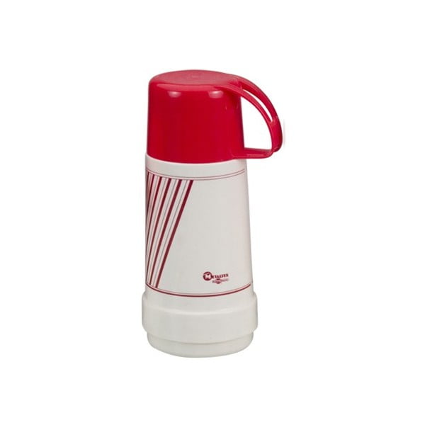 Červeno-bílá termo láhev Metaltex Vacuum, 500 ml