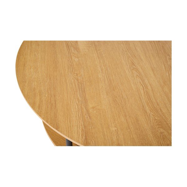 Ümmargune kohvilaud tammepuust naturaalses värvitoonis, läbimõõduga 80 cm Pensacola - Unique Furniture-image-3