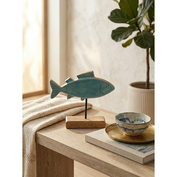 Puidust kujuke (kõrgus 20 cm) Fish - Ego Dekor-image-1