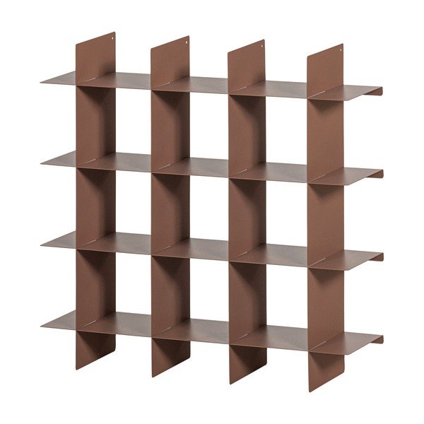 Antiikroosa astmeline metallriiul 60 cm Brik - WOOOD