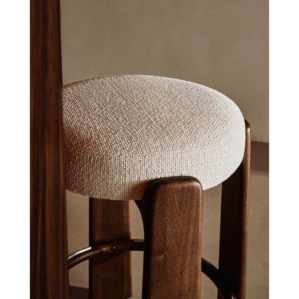 Beež saarepuidust baaritool (istme kõrgus 65 cm) Granite - Kave Home-image-3