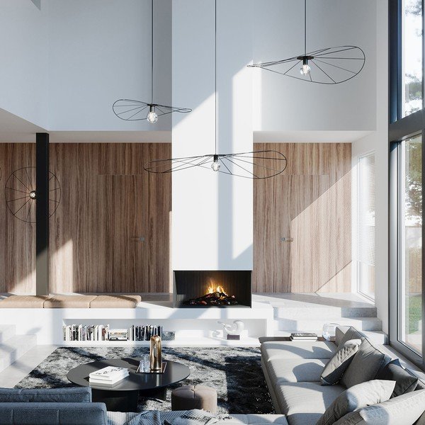 Must rippvalgusti ø 140 cm Elliot - Sollux-image-3